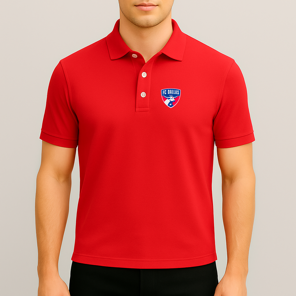 Men's FC Dallas Soccer Logo Dry Blend Polo