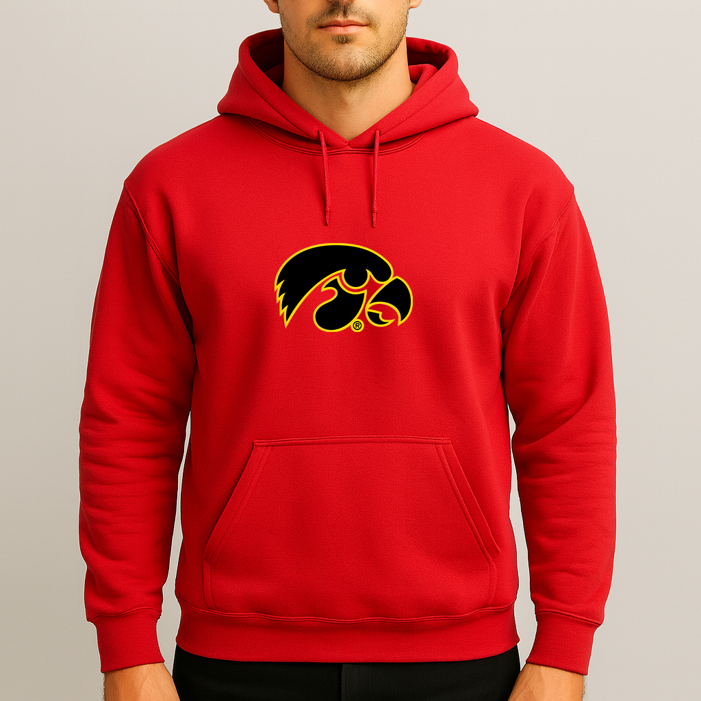Men's Iowa Hawkeyes Logo Pullover Hoodie