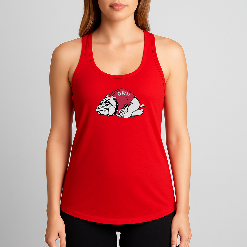 Women's Gardner Webb Bulldogs Logo Next Level Ideal Racerback Tank