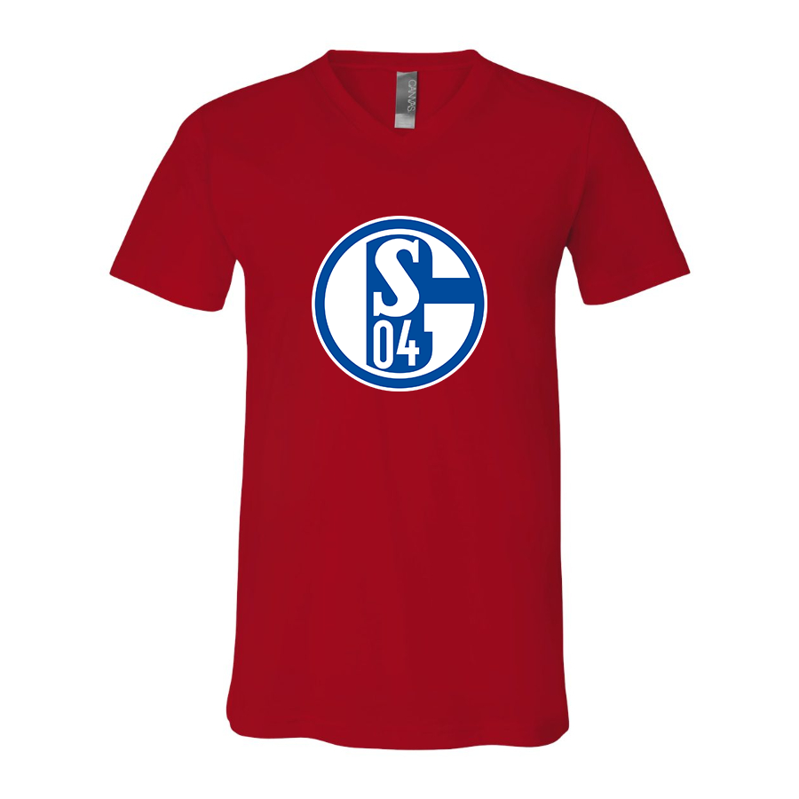 Men’s  Schalke 04 FC - BELLA + CANVAS - Jersey V-Neck Tee - 3005