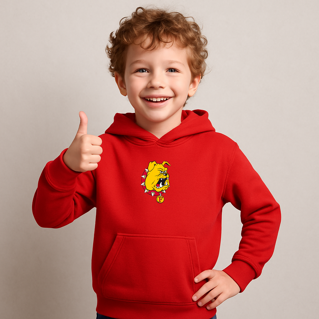 Youth Ferris State Bulldogs Logo Pullover Hoodie