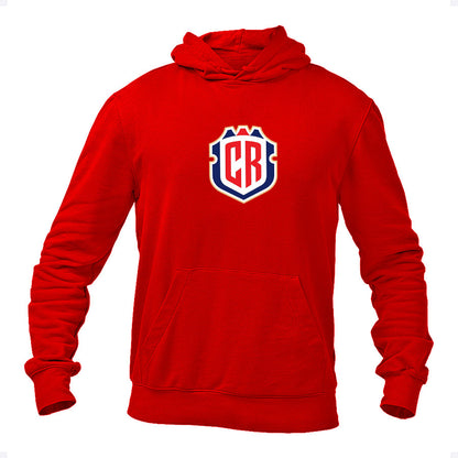 Men's Costa Rica National Soccer Team Pullover Hoodie