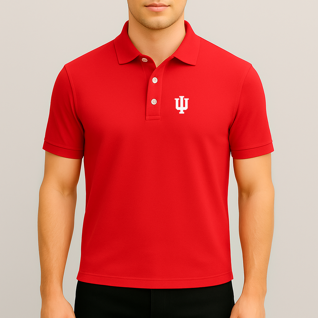 Men's Indiana Hoosiers Logo Dry Blend Polo