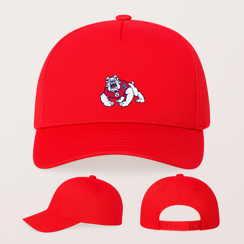 Fresno State Bulldogs Logo Five Panel Twill Snapback Cap