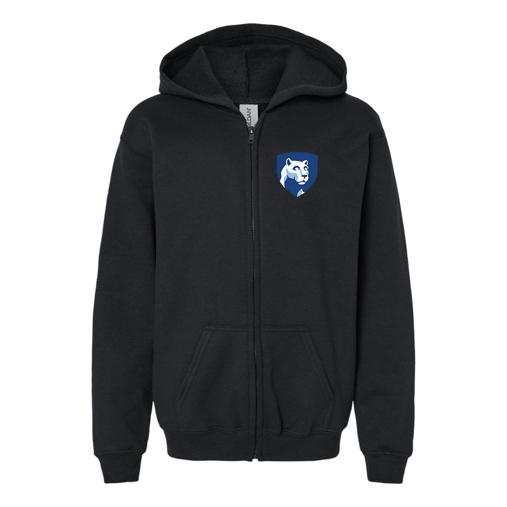 Gildan Heavy Blend Youth Penn State Symbol Full Zip Hooded Sweatshirt