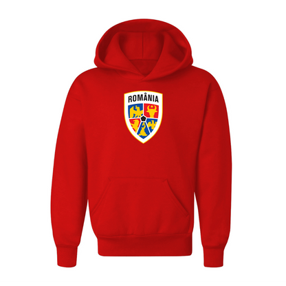 Youth Kids Romania National Soccer Team Pullover Hoodie