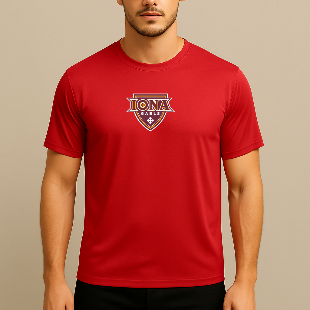 Men's Iona Gaels Logo Polyester T-Shirt