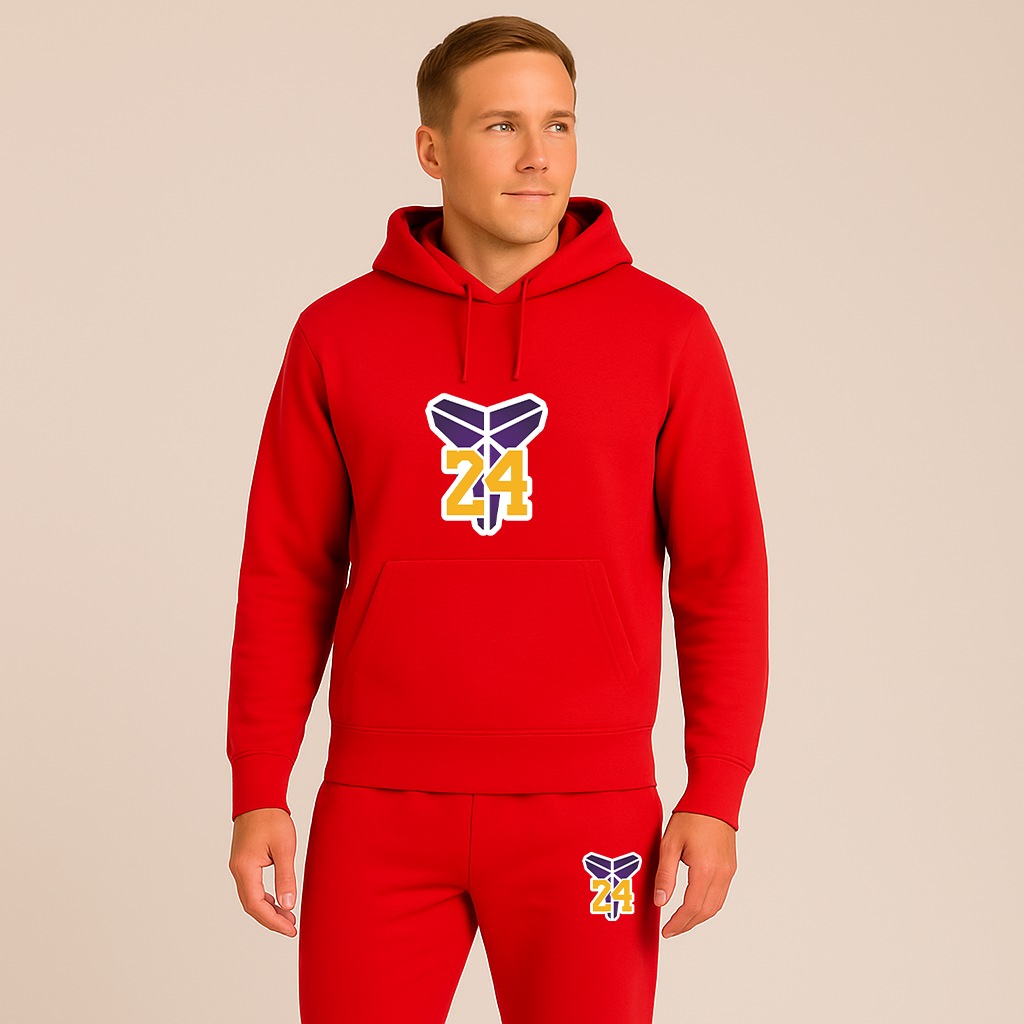 Men's Kobe Bryant Mamba 24 Hoodie Joggers Set