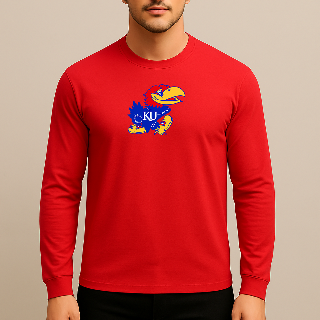 Men's Kansas Jayhawks Logo Long Sleeve T-Shirt