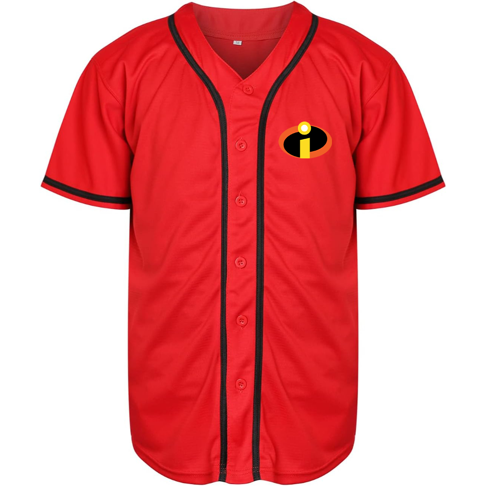 Men's The Incredibles Cartoon Baseball Jersey