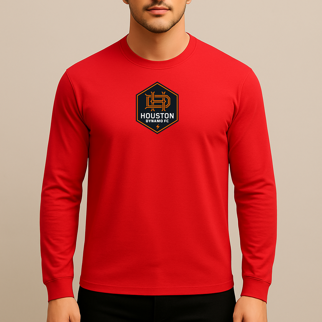 Men's Houston Dynamo FC Soccer Long Sleeve T-Shirt