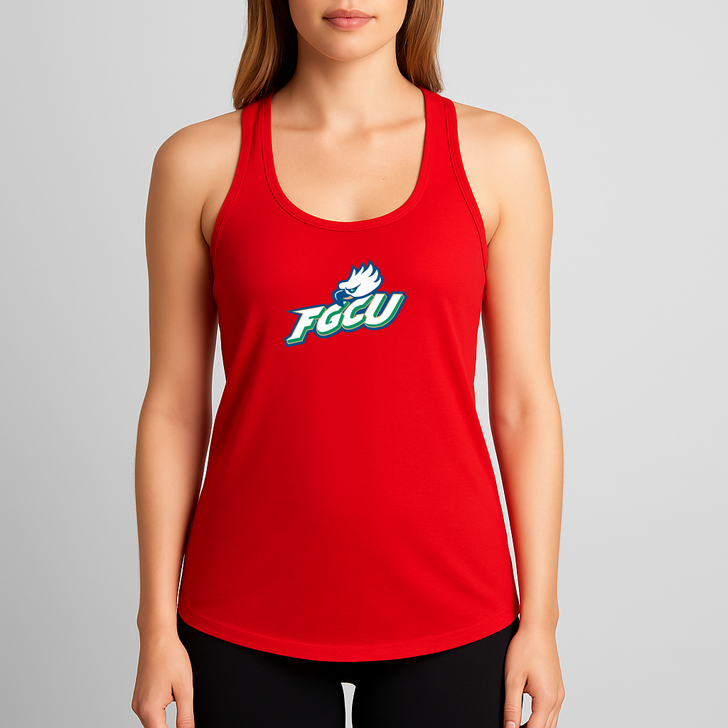 Women's Florida Gulf Coast Eagles Logo Next Level Ideal Racerback Tank
