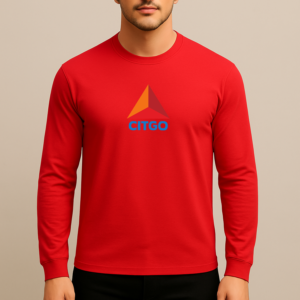 Men's Citgo Gas Station Long Sleeve T-Shirt