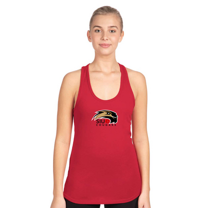 Women's SIU Edwardsville Cougars Logo Next Level Ideal Racerback Tank