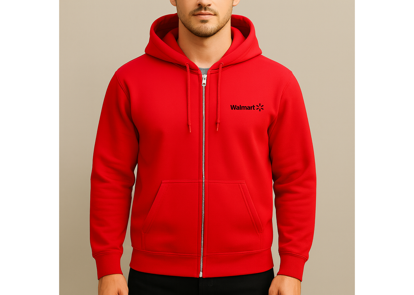 Men's Walmart Logo Zipper Hoodie