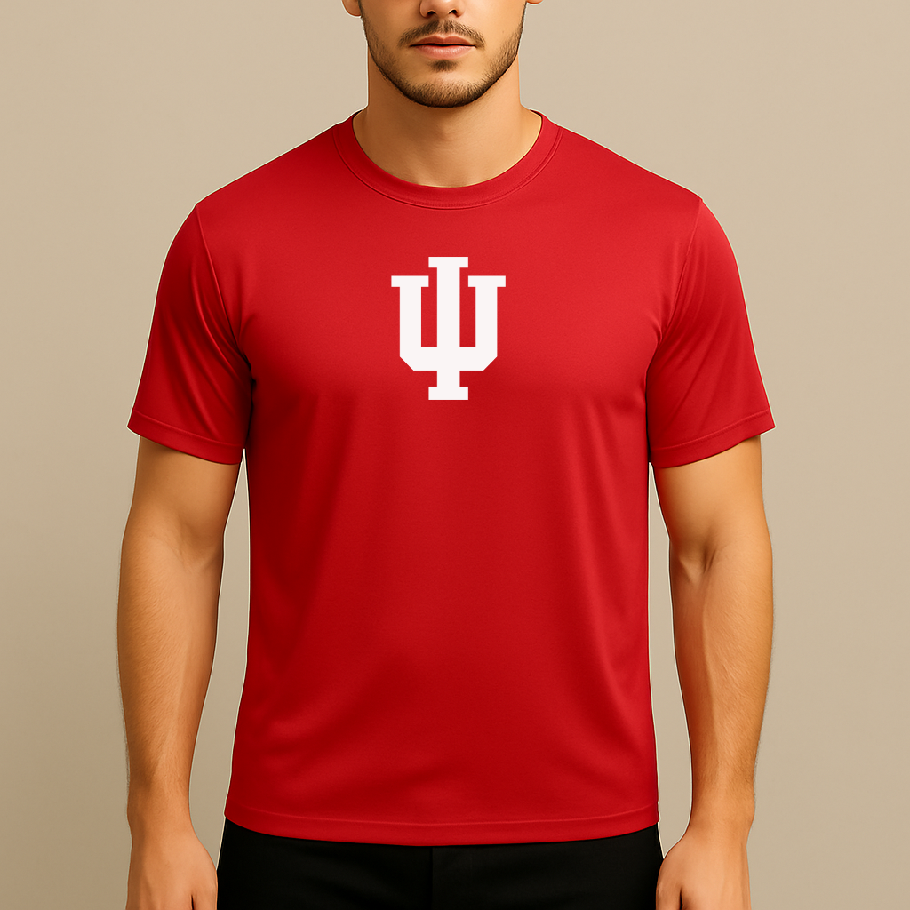 Men's Indiana Hoosiers Logo Polyester T-Shirt