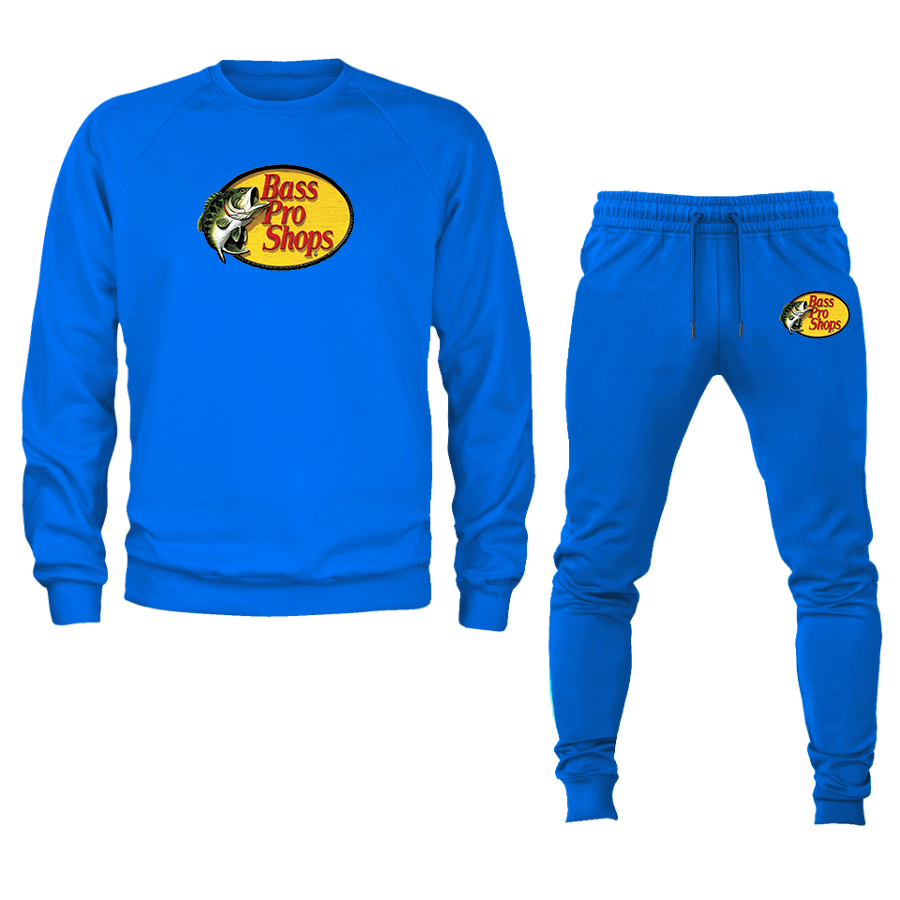 Men's Bass Pro Shops Logo Crewneck Sweatshirt Joggers Suit