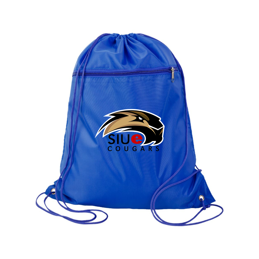 SIU Edwardsville Cougars Logo Q-Tees - Polyester Cinchpack