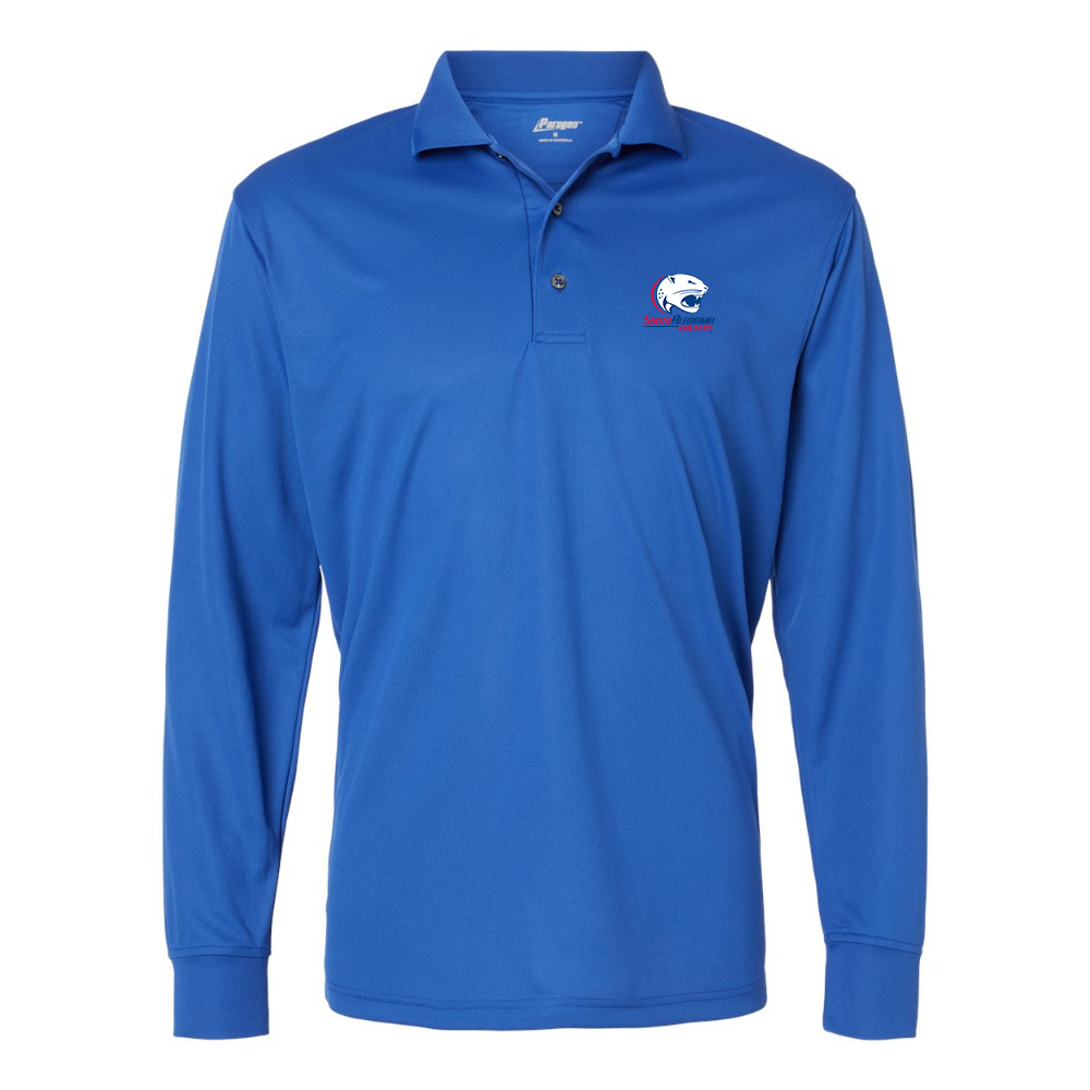 Men's South Alabama Jaguars Logo Paragon Prescott Long Sleeve Polo