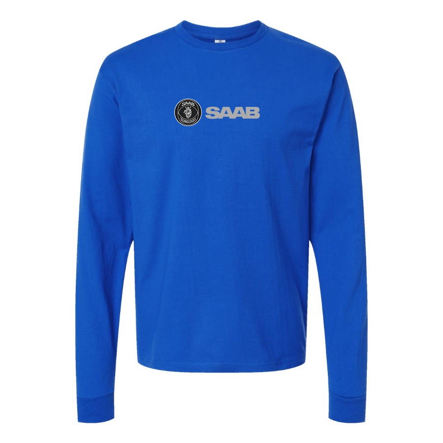 Youth Saab Logo Cotton Long Sleeve T-Shirt