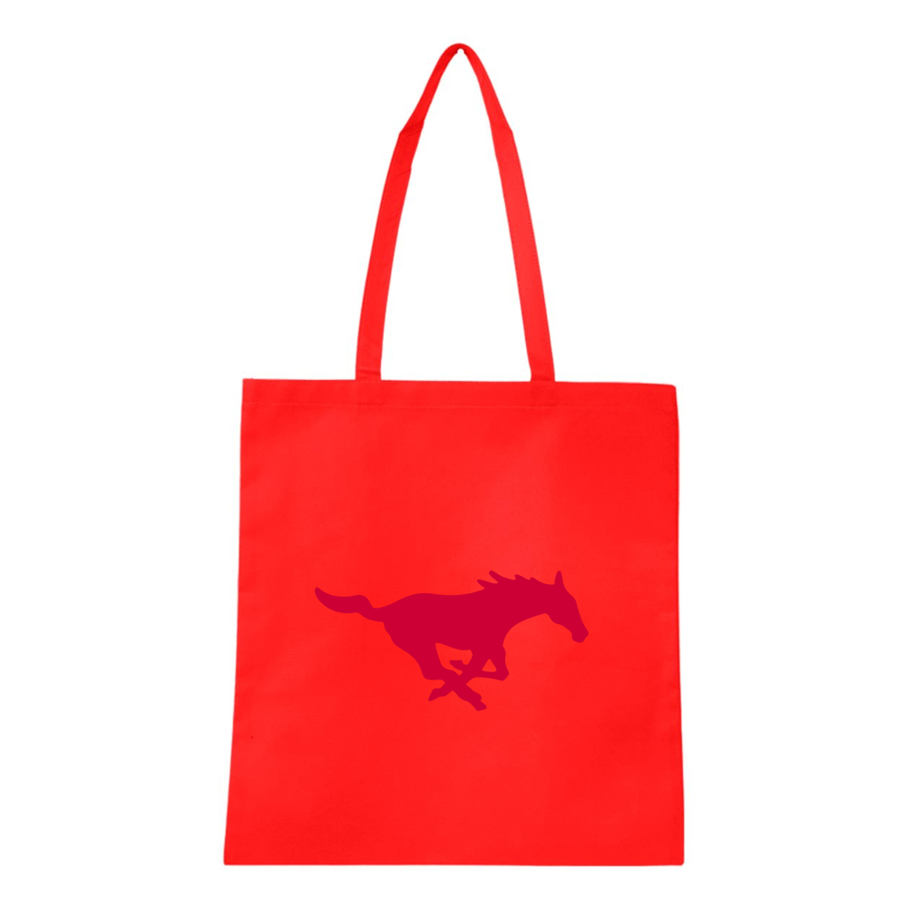 SMU Mustangs Logo Q-Tees Non-Woven  Tote