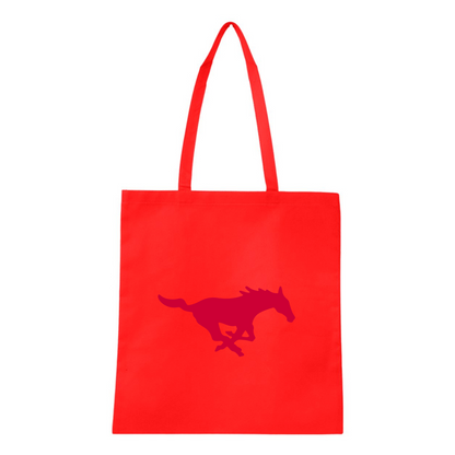 SMU Mustangs Logo Q-Tees Non-Woven  Tote