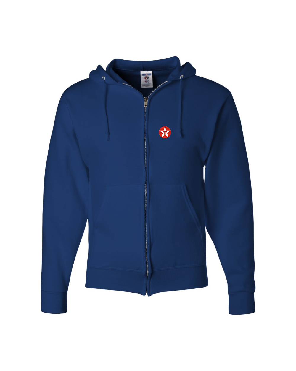 Men's Texaco Logo JERZEES NuBlend Full-Zip Hooded Sweatshirt