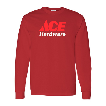 Men's ACE Hardware Logo Gildan Heavy Cotton Long Sleeve T-Shirt