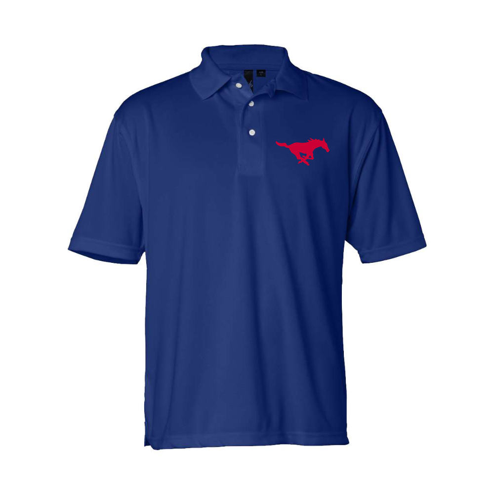 Men's SMU Mustangs Logo Sierra Pacific Moisture Free Mesh Polo