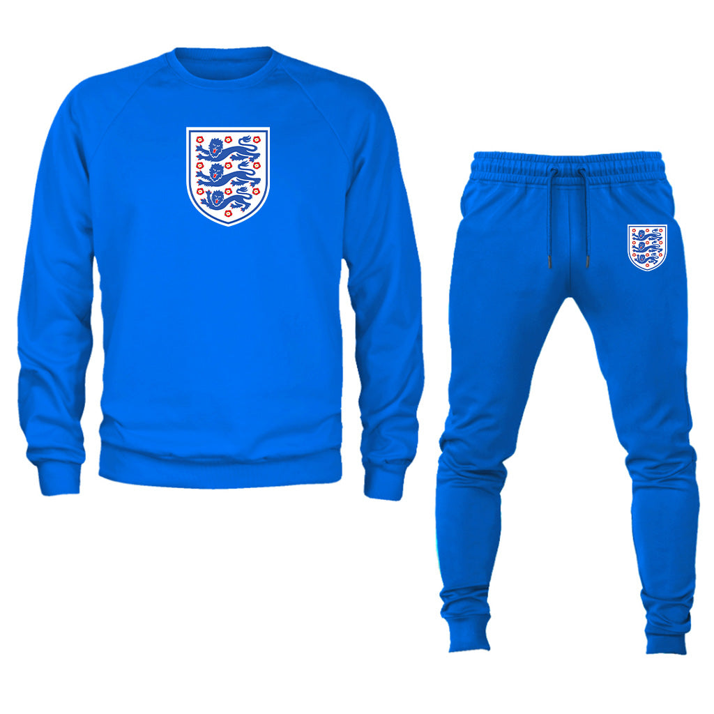 Men's England National Football Team Crewneck Sweatshirt Joggers Suit