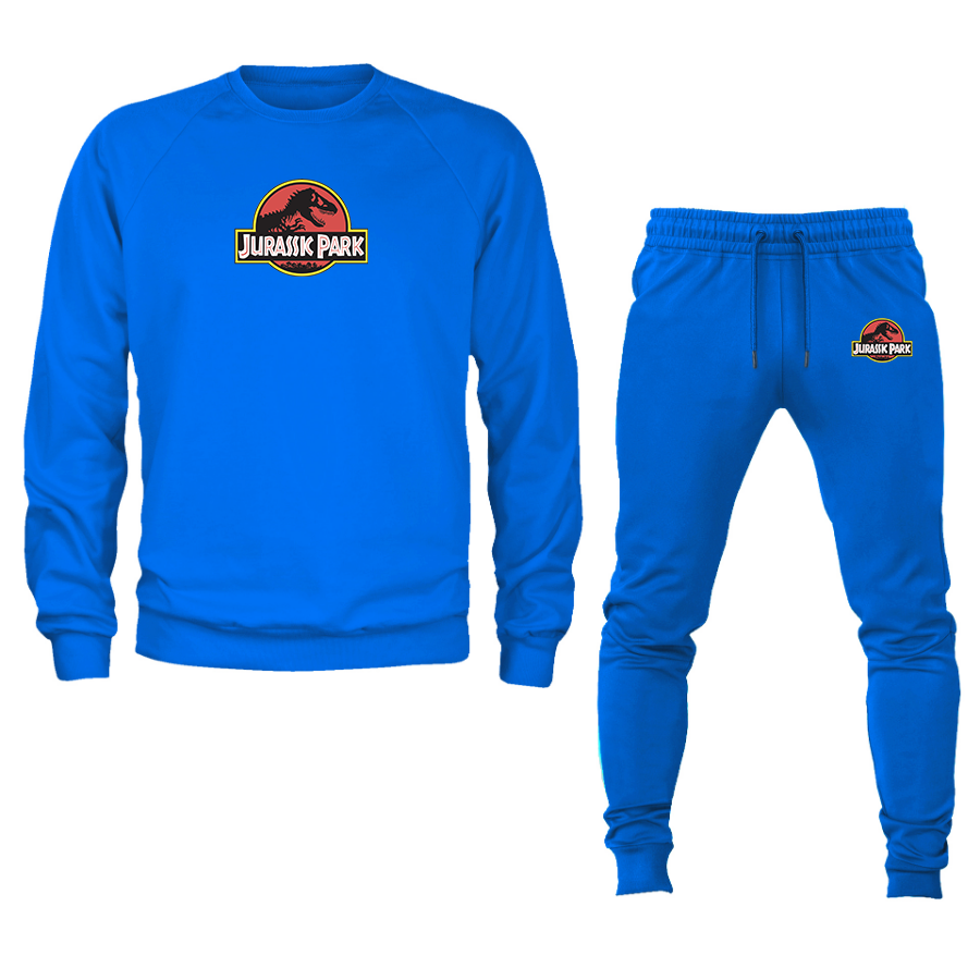 Men's Jurassic Park Movie Crewneck Sweatshirt Joggers Suit