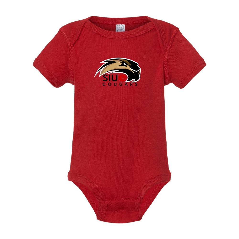 SIU Edwardsville Cougars Logo  Rabbit Skins Infant Baby Rib Bodysuit