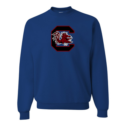Men's South Carolina Gamecocks Logo  JERZEES NuBlend Crewneck Sweatshirt