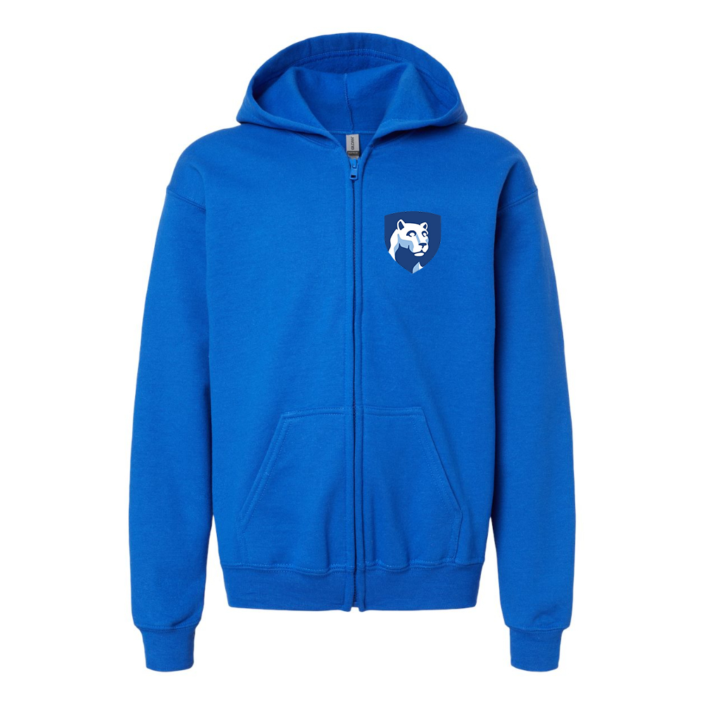 Gildan Heavy Blend Youth Penn State Symbol Full Zip Hooded Sweatshirt