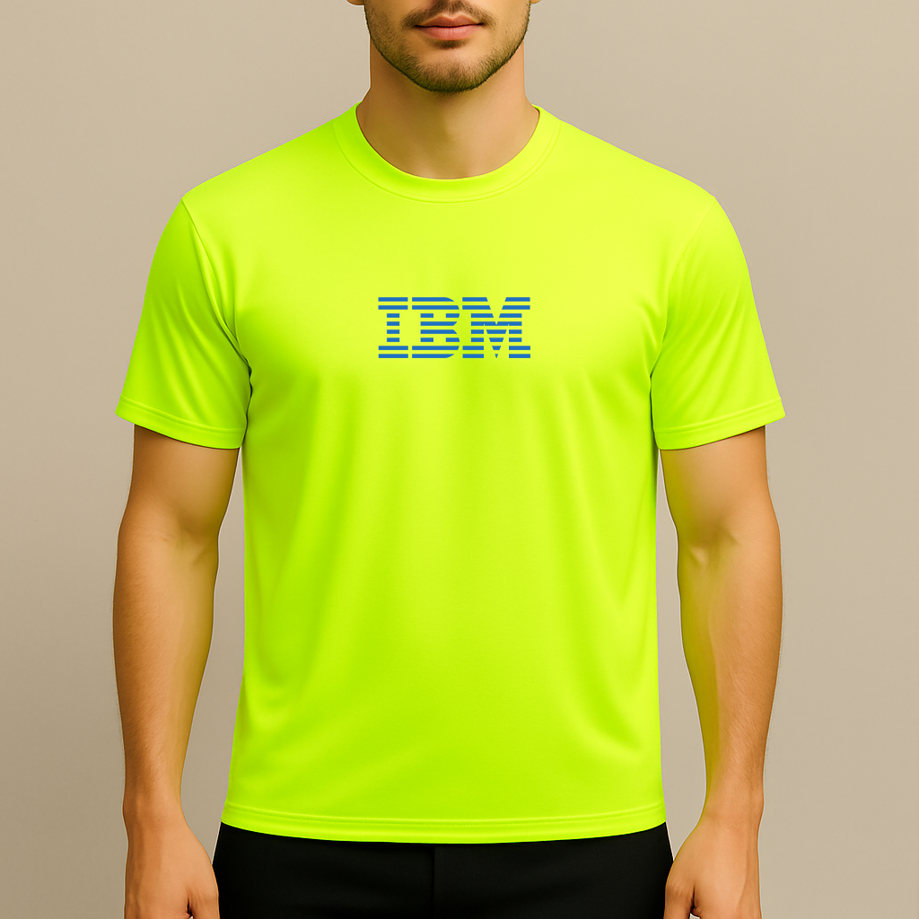 Men's IBM Logo Polyester T-Shirt