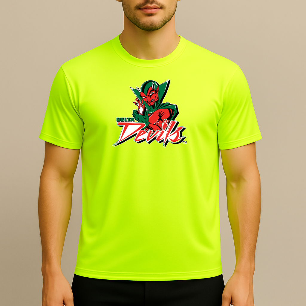 Men's MVSU Delta Devils Logo Polyester T-Shirt