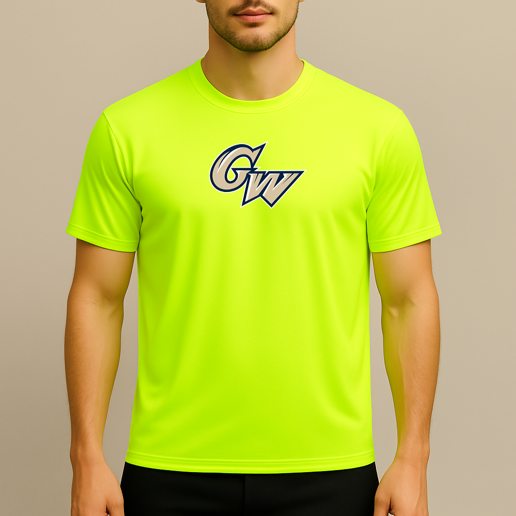 Men's George Washington Colonials Logo Polyester T-Shirt