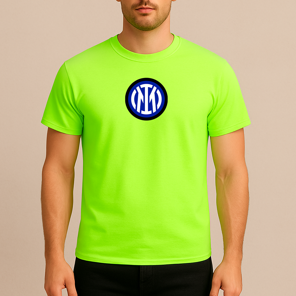 Men's Inter Milan 2025 Soccer Logo Cotton T-Shirt