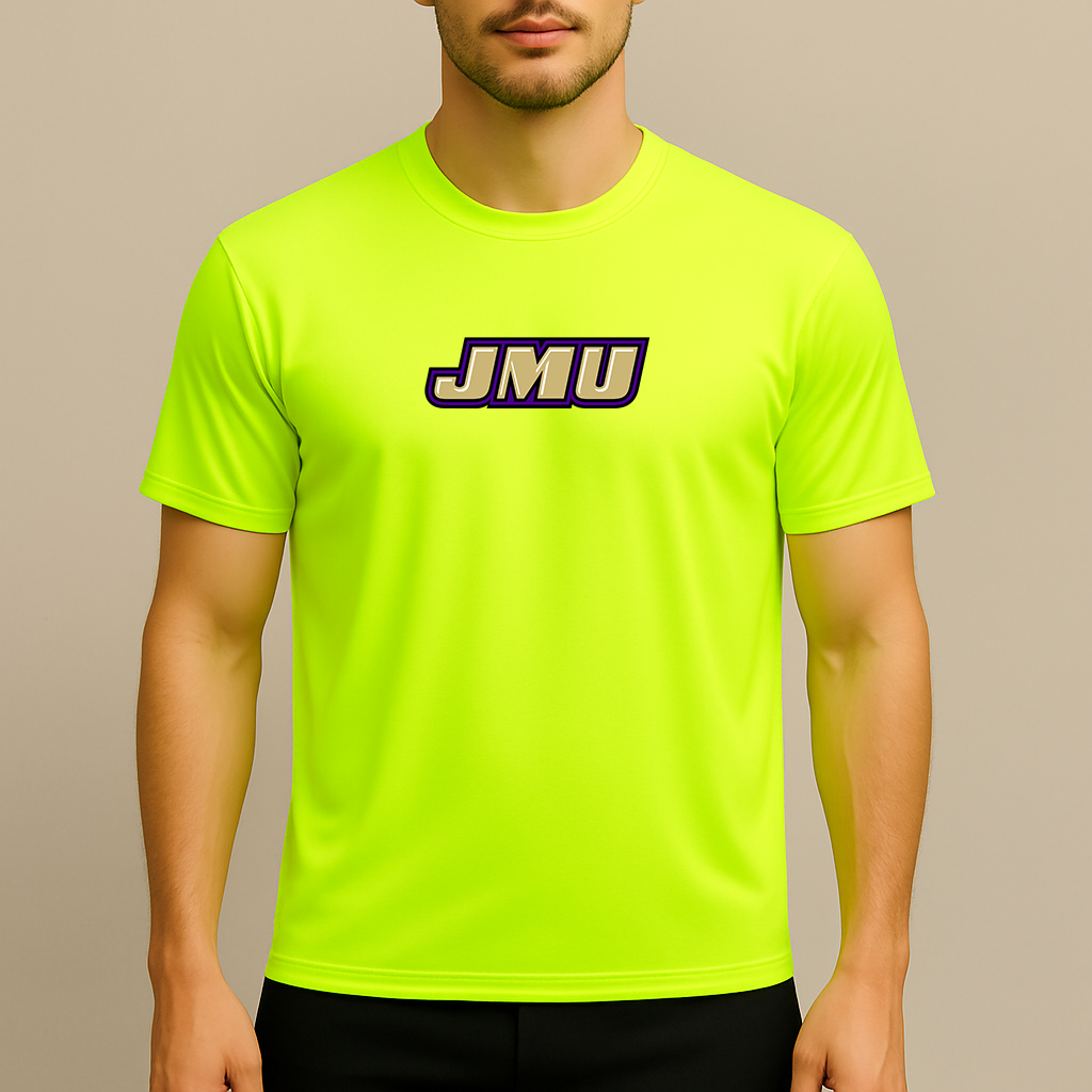 Men's James Madison Dukes Logo Polyester T-Shirt