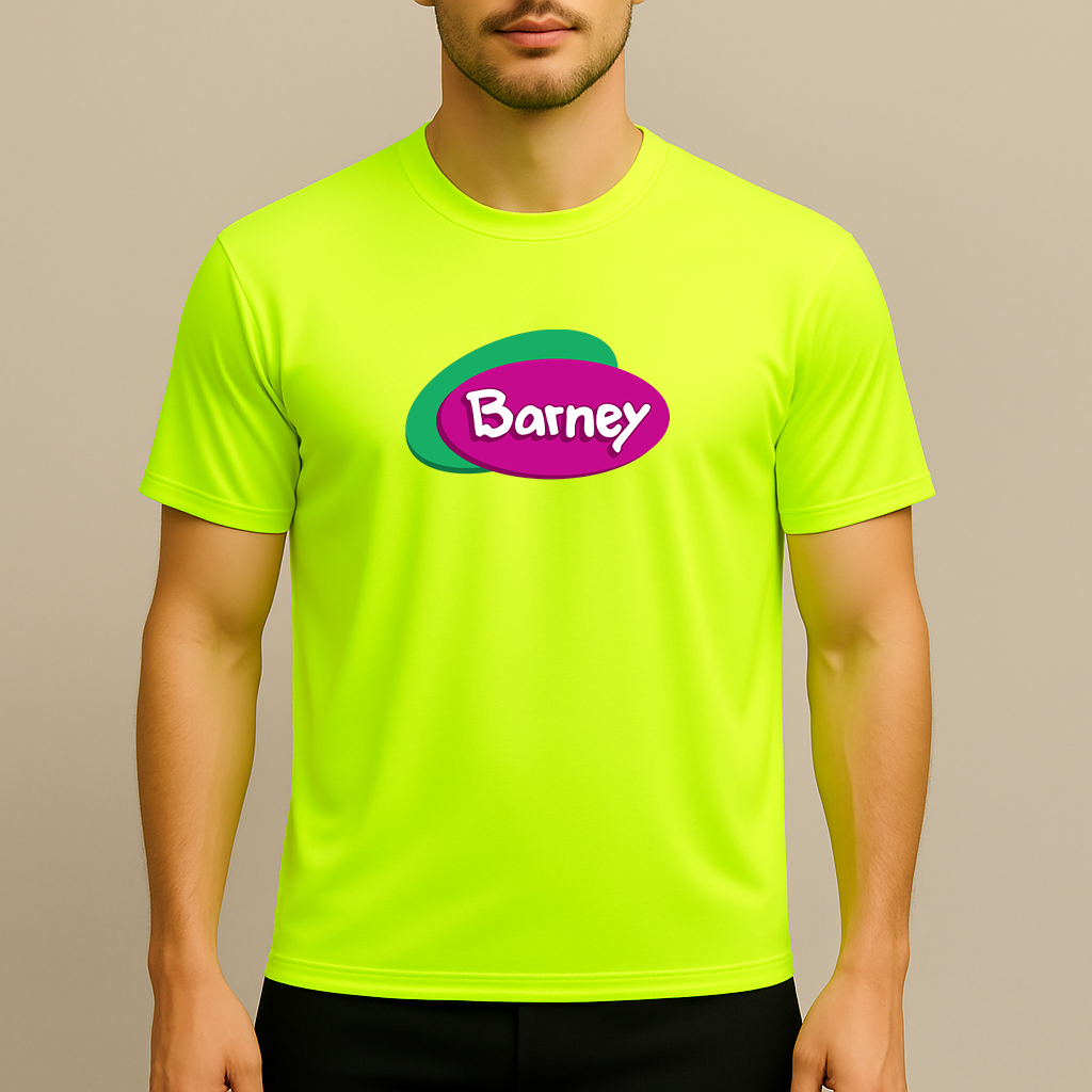 Men's Barney Show Polyester T-Shirt