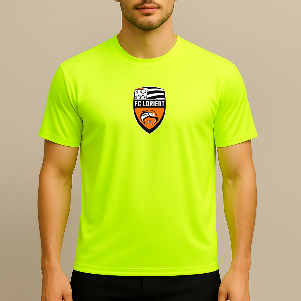 Men's FC Lorient Soccer Logo Polyester T-Shirt