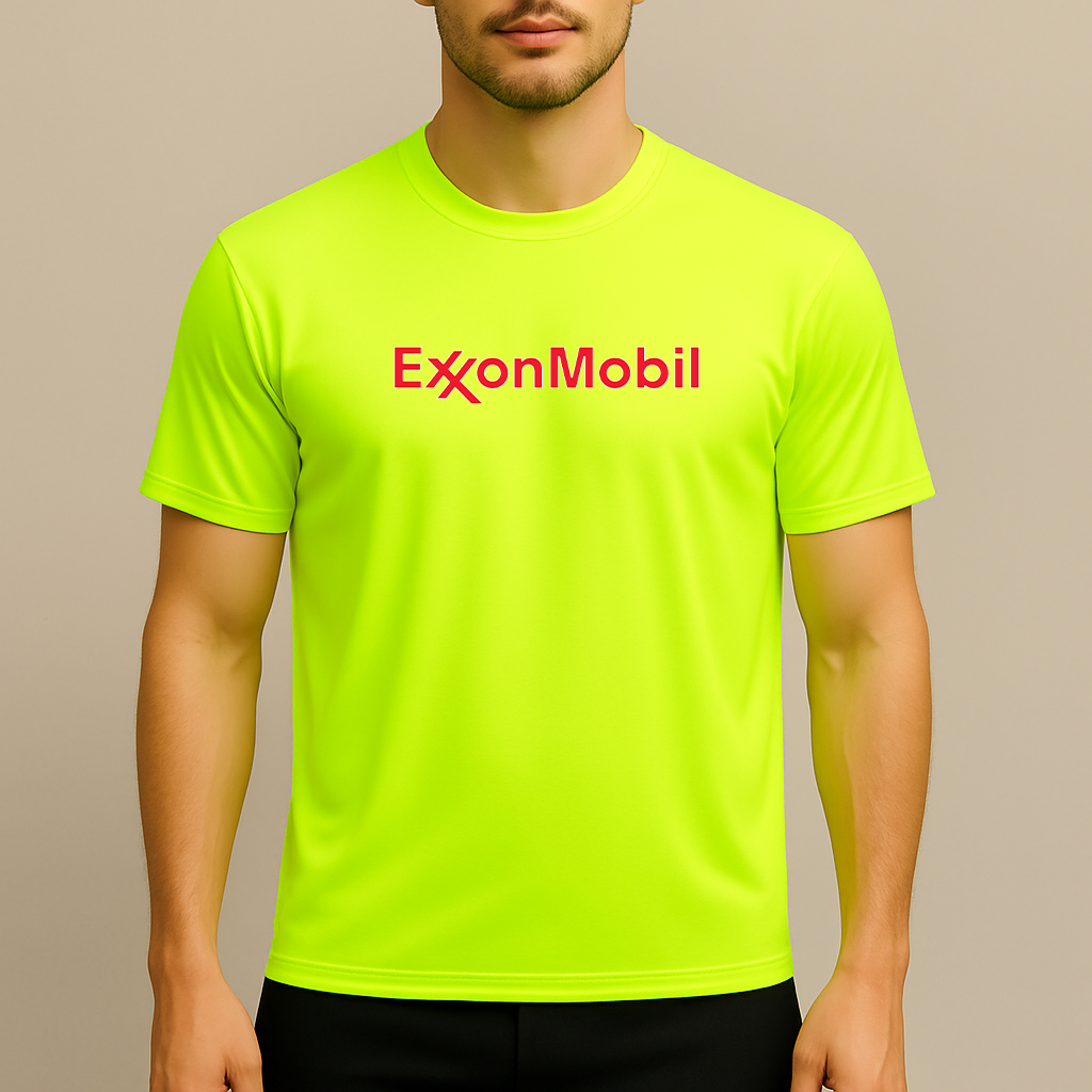 Men's Exxon Mobil Gas Station Polyester T-Shirt