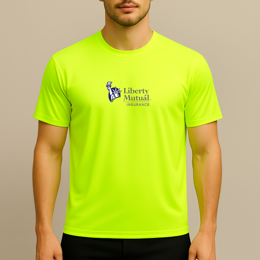 Men's Liberty Mutual Insurance Logo Polyester T-Shirt
