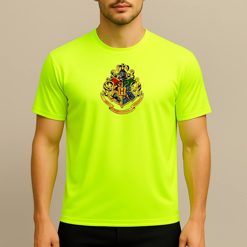 Men's Hogwarts Emblem Harry Potter Movie Polyester T-Shirt