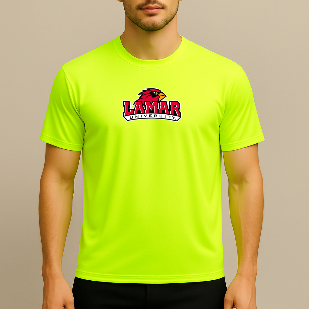 Men's Lamar Cardinals Logo Polyester T-Shirt