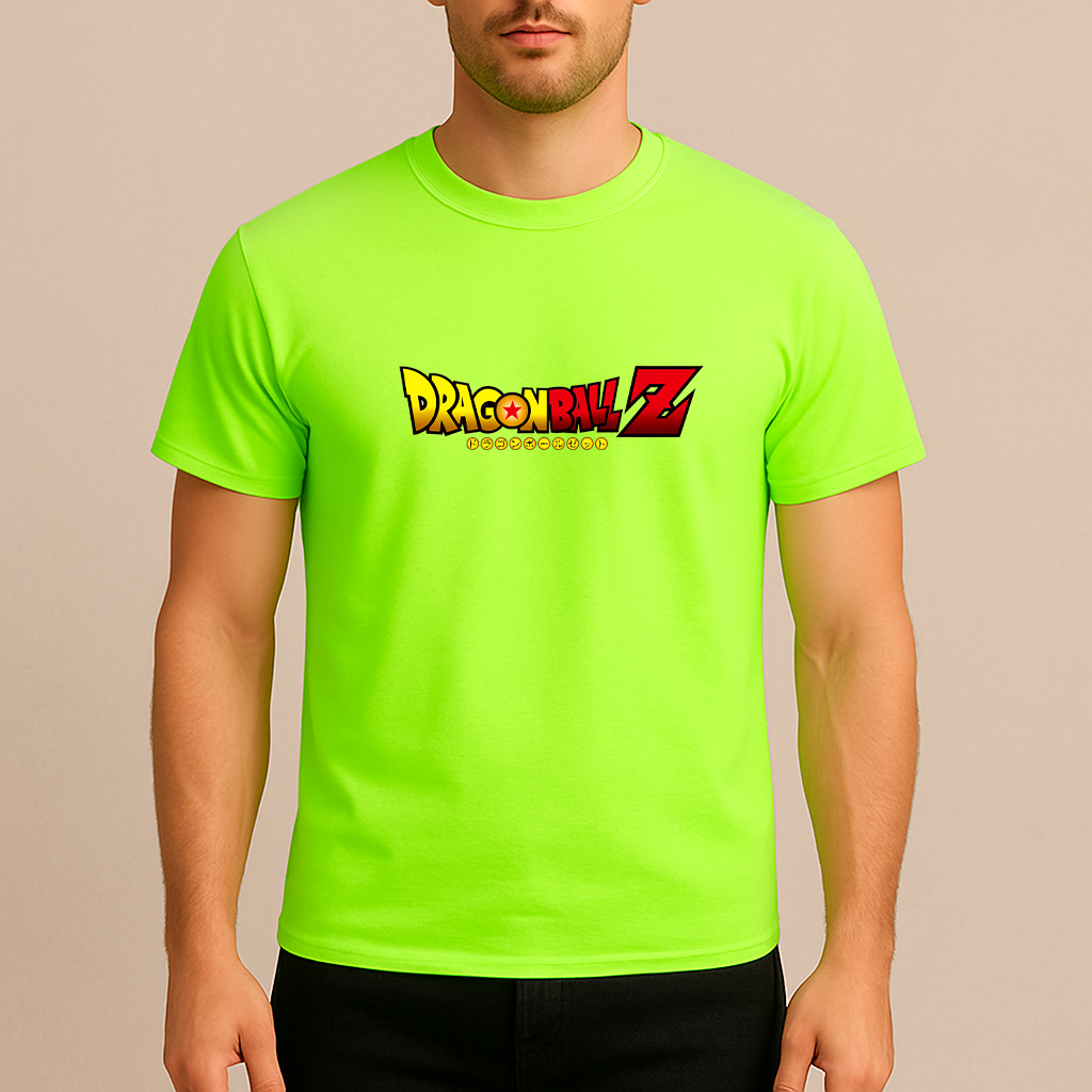 Men's Dragon Ball Z Cartoon Title Cotton T-Shirt