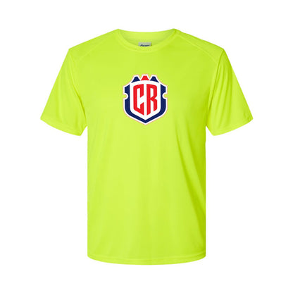 Youth Kids Costa Rica National Soccer Team Performance T-Shirt