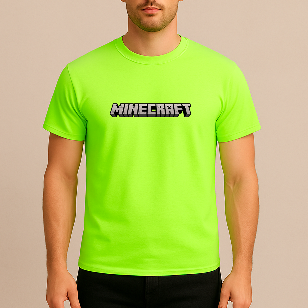 Men's Minecraft Game Cotton T-Shirt