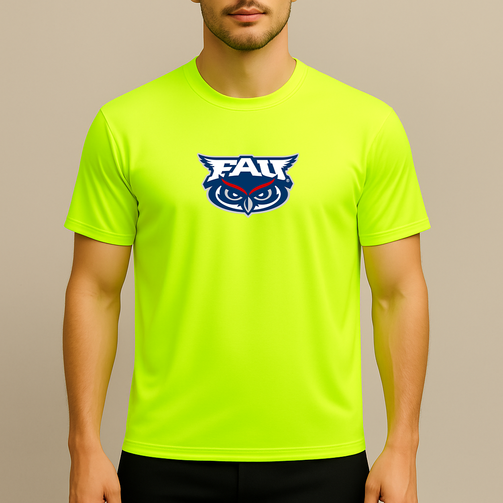 Men's Florida Atlantic Owls Logo Polyester T-Shirt