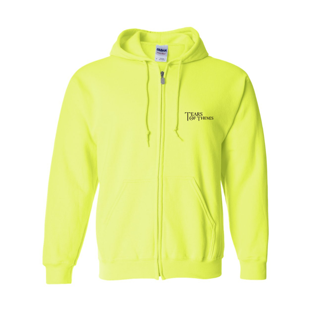 Men's Tear Of Themis Logo Gildan  Heavy Blend Full Zip Hooded Sweatshirt